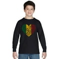 thumbnail image 1 of LA Pop Art Boy's Word Art Long Sleeve - One Love Heart, 1 of 2