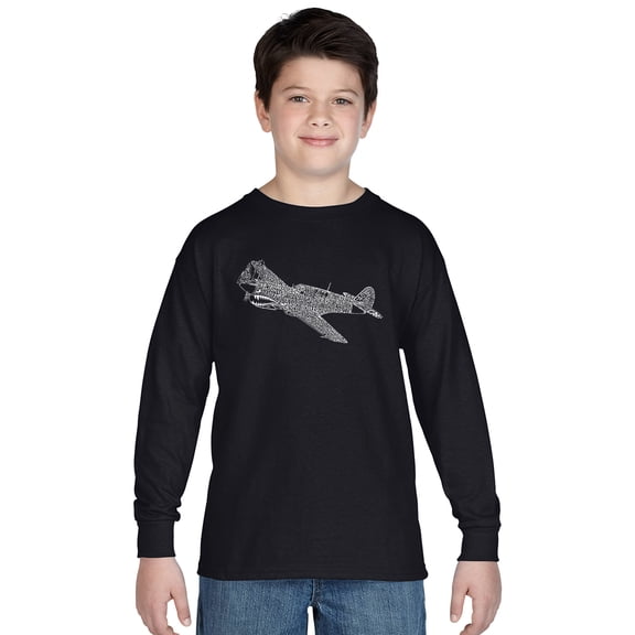 LA Pop Art Boy's Word Art Long Sleeve - P40