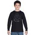 thumbnail image 1 of LA Pop Art Boy's Word Art Long Sleeve - POSITIVE WISHES, 1 of 2