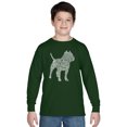 thumbnail image 1 of LA Pop Art Boy's Word Art Long Sleeve - Pitbull, 1 of 2