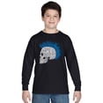 thumbnail image 1 of LA Pop Art Boy's Word Art Long Sleeve - Punk Mohawk, 1 of 2