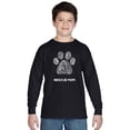 thumbnail image 1 of LA Pop Art Boy's Word Art Long Sleeve - Rescue Mom, 1 of 2