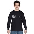 thumbnail image 1 of LA Pop Art Boy's Word Art Long Sleeve - Rock Guitar, 1 of 2