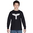 thumbnail image 1 of LA Pop Art Boy's Word Art Long Sleeve - SAVE THE WHALES, 1 of 2