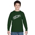 thumbnail image 1 of LA Pop Art Boy's Word Art Long Sleeve - Ski, 1 of 2