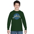 thumbnail image 1 of LA Pop Art Boy's Word Art Long Sleeve - Species of Dolphin, 1 of 2