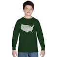 thumbnail image 1 of LA Pop Art Boy's Word Art Long Sleeve - THE STAR SPANGLED BANNER, 1 of 2