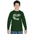 thumbnail image 1 of LA Pop Art Boy's Word Art Long Sleeve - TREX, 1 of 2