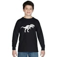 thumbnail image 1 of LA Pop Art Boy's Word Art Long Sleeve - TYRANNOSAURUS REX, 1 of 2