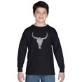 thumbnail image 1 of LA Pop Art Boy's Word Art Long Sleeve - Texas Skull, 1 of 2