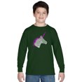 thumbnail image 1 of LA Pop Art Boy's Word Art Long Sleeve - Unicorn, 1 of 2