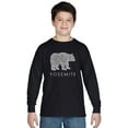 thumbnail image 1 of LA Pop Art Boy's Word Art Long Sleeve - Yosemite Bear, 1 of 2