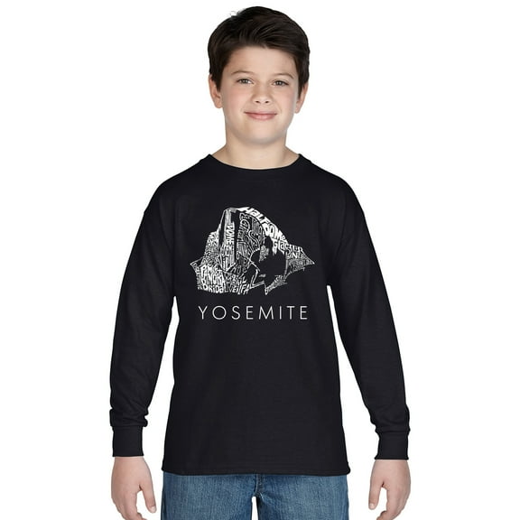 LA Pop Art Boy's Word Art Long Sleeve - Yosemite