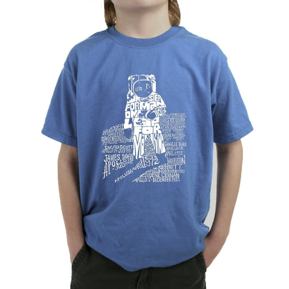 LA Pop Art Boy's Word Art T-shirt - ASTRONAUT