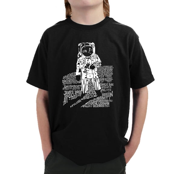 LA Pop Art Boy's Word Art T-shirt - ASTRONAUT