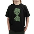 thumbnail image 1 of LA Pop Art Boy's Word Art T-shirt - Alien, 1 of 2
