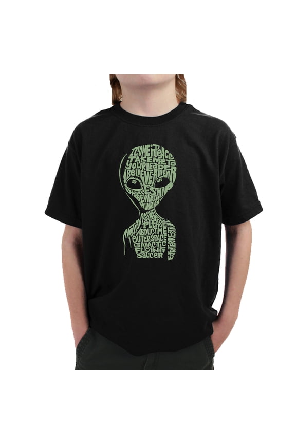 Boy's Word Art T-shirt - Alien