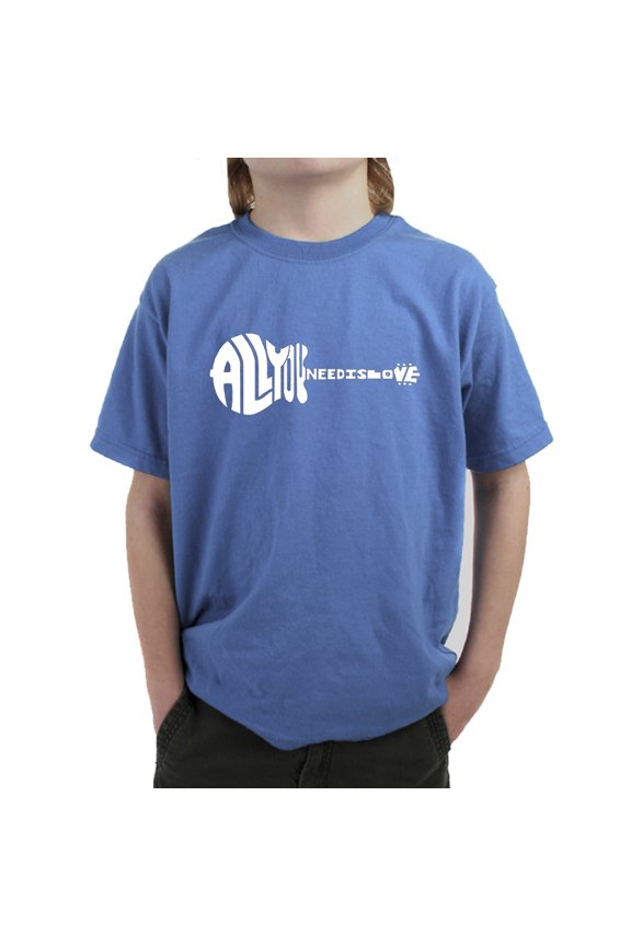 Boy's Word Art T-shirt - All You Need Is Love