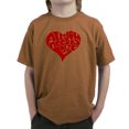 thumbnail image 1 of LA Pop Art Boy's Word Art T-shirt - All You Need Is Love, 1 of 2