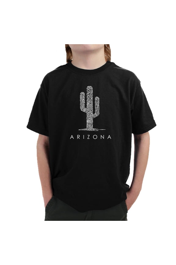 Boy's Word Art T-shirt - Arizona Cities