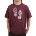 thumbnail image 1 of LA Pop Art Boy's Word Art T-shirt - BEACH BUM, 1 of 2