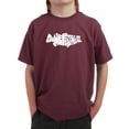 thumbnail image 1 of LA Pop Art Boy's Word Art T-shirt - Bass - Gone Fishing, 1 of 2
