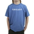 thumbnail image 1 of LA Pop Art Boy's Word Art T-shirt - CHICAGO NEIGHBORHOODS, 1 of 2