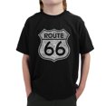 thumbnail image 1 of LA Pop Art Boy's Word Art T-shirt - CITIES ALONG THE LEGENDARY ROUTE 66, 1 of 2