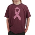 thumbnail image 1 of LA Pop Art Boy's Word Art T-shirt - CREATED OUT OF 50 SLANG TERMS FOR BREASTS, 1 of 2