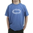 thumbnail image 1 of LA Pop Art Boy's Word Art T-shirt - CROWN OF THORNS, 1 of 2