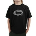 thumbnail image 1 of LA Pop Art Boy's Word Art T-shirt - CROWN OF THORNS, 1 of 2