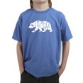 thumbnail image 1 of LA Pop Art Boy's Word Art T-shirt - California Bear, 1 of 2