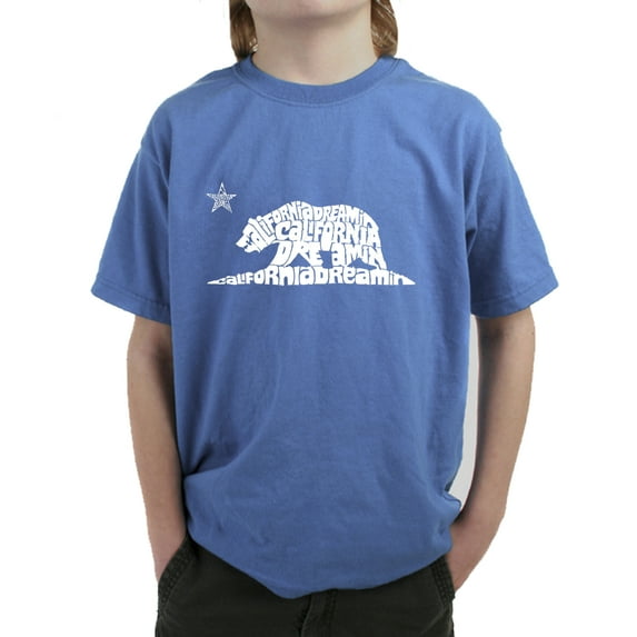 LA Pop Art Boy's Word Art T-shirt - California Dreamin