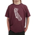 thumbnail image 1 of LA Pop Art Boy's Word Art T-shirt - California State, 1 of 2