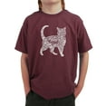 thumbnail image 1 of LA Pop Art Boy's Word Art T-shirt - Cat, 1 of 2