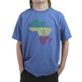 thumbnail image 1 of LA Pop Art Boy's Word Art T-shirt - Countries in Africa, 1 of 2