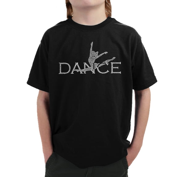 LA Pop Art Boy's Word Art T-shirt - Dancer