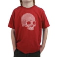 thumbnail image 1 of LA Pop Art Boy's Word Art T-shirt - Dead Inside Skull, 1 of 2