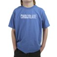 thumbnail image 1 of LA Pop Art Boy's Word Art T-shirt - Different foods made with chocolate, 1 of 2