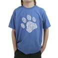 thumbnail image 1 of LA Pop Art Boy's Word Art T-shirt - Dog Paw, 1 of 2