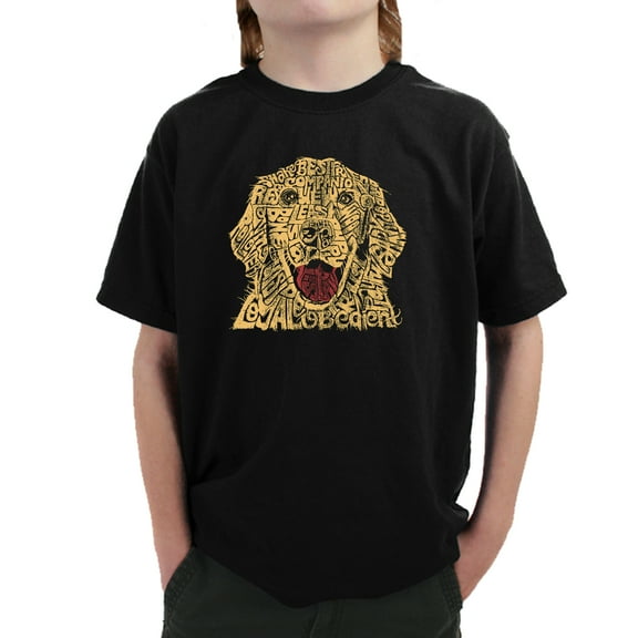 LA Pop Art Boy's Word Art T-shirt - Dog