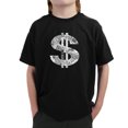 thumbnail image 1 of LA Pop Art Boy's Word Art T-shirt - Dollar Sign, 1 of 2