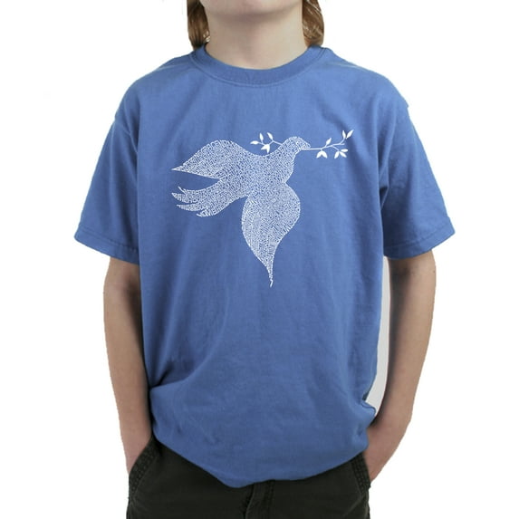LA Pop Art Boy's Word Art T-shirt - Dove