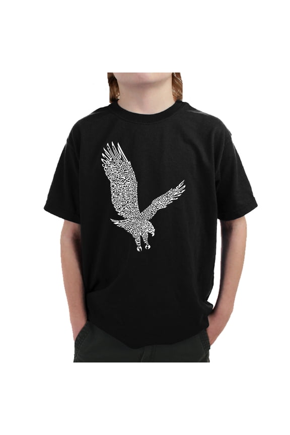 Boy's Word Art T-shirt - Eagle