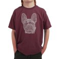 thumbnail image 1 of LA Pop Art Boy's Word Art T-shirt - French Bulldog, 1 of 2