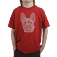 thumbnail image 1 of LA Pop Art Boy's Word Art T-shirt - French Bulldog, 1 of 2