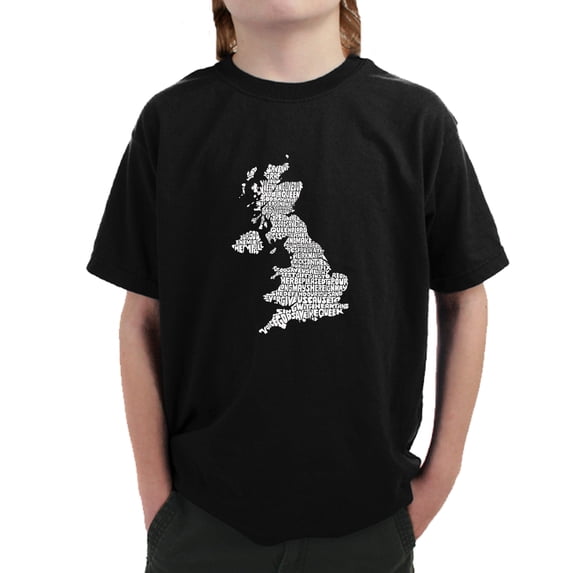 LA Pop Art Boy's Word Art T-shirt - GOD SAVE THE QUEEN