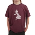 thumbnail image 1 of LA Pop Art Boy's Word Art T-shirt - GOD SAVE THE QUEEN, 1 of 2