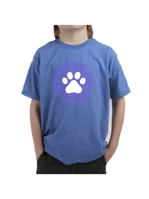 Boy's Word Art T-shirt - Gandhi's Quote on Animal Treatment