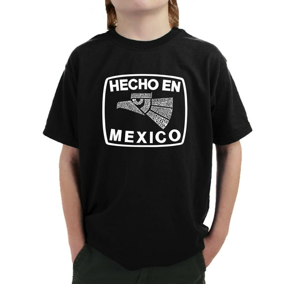 LA Pop Art Boy's Word Art T-shirt - HECHO EN MEXICO